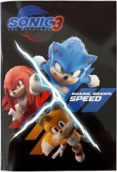  Sonic a sündisznó Hype Man B/5 vonalas füzet 40 lapos