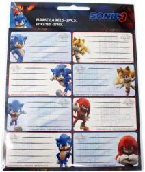  Sonic a sündisznó Hype Man füzetcímke 16 db-os