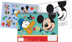  Disney Mickey Oh Boy A/4 spirál vázlatfüzet 40 lapos matricával