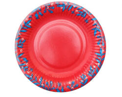  Karácsonyi Let It Snow papírtányér 6 db-os 18 cm