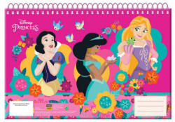  Disney Hercegnők Spring A/4 spirál vázlatfüzet, 30 lapos