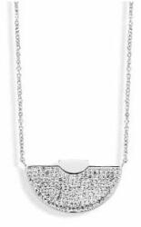  Victoria Ezüst színű fehér köves félhold nyaklánc - tisztitoszertrendelek - 4 910 Ft