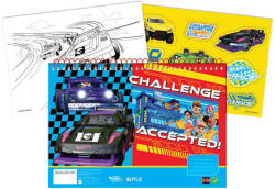  Hot Wheels Challenge A/4 spirál vázlatfüzet 40 lapos matricával