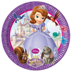  Disney Szófia Friends papírtányér 8 db-os 23 cm