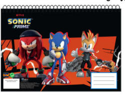  Sonic a sündisznó Get Me A/4 spirál vázlatfüzet, 30 lapos