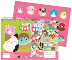  Squishmallows Feelin' A/4 spirál vázlatfüzet 40 lapos matricával