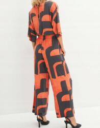 Bonprix 36/38-as kombinezon, derékban kötős, 95% újrahasznosított poliészter, szürke (9355011)