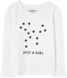 Losan tricou pentru fete cu mâneci lungi cu model ecru (149634)