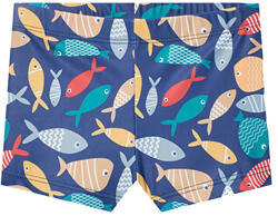 Losan Costum de baie cu filtru UV pentru băieți cu model de pește albastru închis (1455F2)