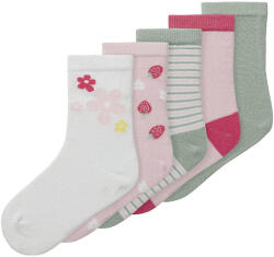 NAME IT 5pcs șosete fete roz/alb (147452)