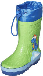 Playshoes Cizme de cauciuc copii, băieți, Dinozaur, captuseala cu snur, 20/28 verde / 29 (12EE36)