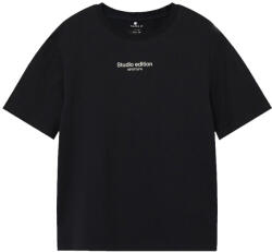 NAME IT Tricou copii, băiat, mânecă scurtă, negru Studio Edition, 116/164 Negru/Negru (1427AE)