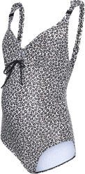 Mamalicious Costum de baie gravide, imprimeu leopard, alb-negru negru (147508) Costum de baie dama