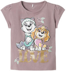 NAME IT Tricou mâneca scurta fete Paw Patrol, roz/mov, 92/116 violet (146E14)