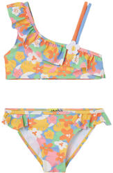 Losan bikini cu model floral albastru/portocaliu/alb (145520)