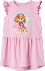 NAME IT Rochie fete fără mâneci, cu volane, Paw Patrol, roz, 92-122 roz (146313)
