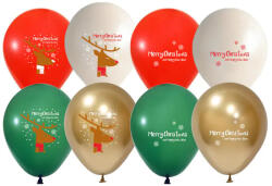 Balonevi Latex lufi, 12" 30cm, 50db/cs, Merry Christmas (LUFI348643)