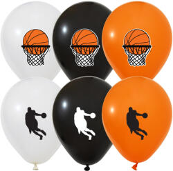 Balonevi lufi, 12" 30cm, 50db/cs, Basketball, Kosárlabda (LUFI631368) Lufi