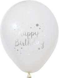 Balonevi lufi, 12" 30cm, 50db/cs, Happy Birthday, Fehér (LUFI285392)
