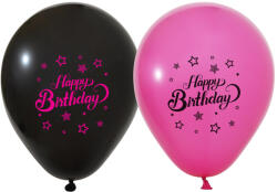 Balonevi Latex lufi, 12" 30cm, 50db/cs, Happy Birthday Stars (LUFI781550)