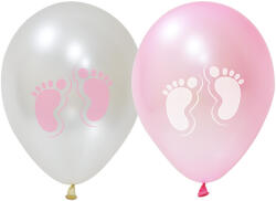 Balonevi Latex lufi, 12" 30cm, 50db/cs, Baby Feet, Girl (LUFI775643)