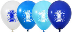 Balonevi lufi, 12" 30cm, 50db/cs, 1-es számmal, Boys (LUFI143204)