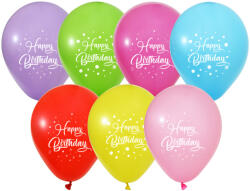 Balonevi Latex lufi, 12" 30cm, 50db/cs, Happy Birthday (LUFI996216)