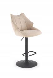Halmar Hoker, bárszék fekete lábbal H-122 Halmar Bézs (D_2010001201632)