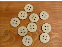  Natúr fa - Gomb 3cm 10db/csomag - papelito