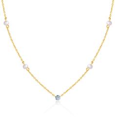 SAVICKI Colier din aur 585 cu diamante albe 0.02 ct 42 cm - savicki - 5 730,00 RON