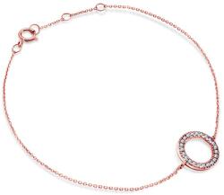 SAVICKI Brățară Celebrity cerc aur roz 585 cu diamant alb 0.06 ct 18 cm