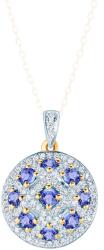 SAVICKI Pandantiv SAVICKI: aur bicolor, tanzanite, diamante - savicki - 5 808,00 RON