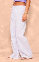 Prettylittlething Lila Bő Szárú Nadrág, Size 40, 100% pamut