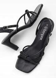 Bonprix Szandál, Size 41, fekete, díszítő kötés (948671)