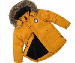 F-26 Téli kabát szőrmével mustár parka bestseller meleg 14 164 170 (YF-2013A1)