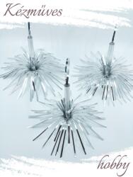 kezmuves-hobby. hu Hosszú lametta + tartó tok - Vintage karácsonyfadísz