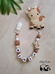 Baby Panda Névre szóló rágcsalánc - Kiskecske - bézs