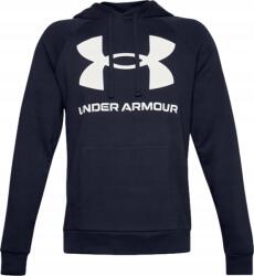 Under Armour Rival Fleece Férfi Pulóver, Size 2XL, sötétkék, nagy logóval (1357093)