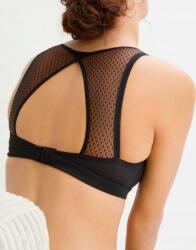 Bonprix 40-es fekete puha Bralette melltartó, 80% poliamid, 20% elasztán