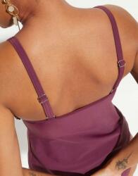 Bonprix 48 Kétrészes Tankini, rojtokkal, lila színű