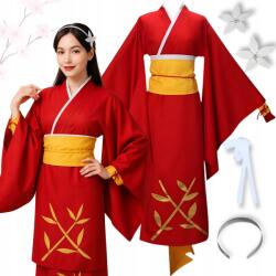  Kimonó Jelmez, Japán Lány, Size 158/164, piros-sárga (pp1684641)