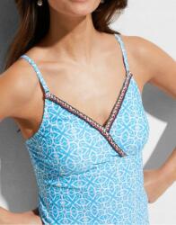 Bonprix Tankini Fürdőruha, Size 44, kék színű, poliamid és elasztán (1468008)