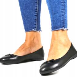 Evento Fekete Női Balerina, Size 36, masnival, matt, kényelmes (8188 CZARNE)