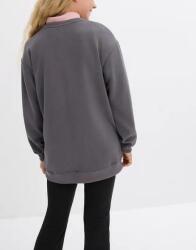 Bonprix Lány Hosszított Pulóver, Size 152/158, szürke, poliészter, viszkóz, elasztán