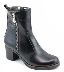 CIUCALETI Ghete dama casual imblanite din piele naturala de culoare neagra GD206CRN, marimea 37