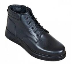 Ciucaleti j Ghete barbati din piele naturala imblanite culoare neagra GSSPORT23N, marimea 40