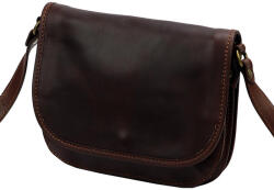 Florence 2005 sötétbarna női bőr oldaltáska, 25 x 20 x 8 cm (60208)