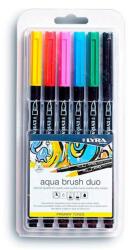 LYRA Set 6 markere acuarela Primary Aqua Brush Duo Lyra
