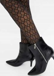 Bonprix M-es Mintás Harisnyanadrág, 30DEN, fekete, 100% poliamid