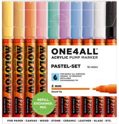 MOLOTOW Set 10 markere 2mm ONE4ALL Pastel Box Molotow